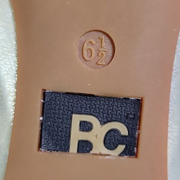 BC Have A Heart Metallic Ankle Strap Ballet Flats Womens Size 6.5 NEW - Picture 8 of 10